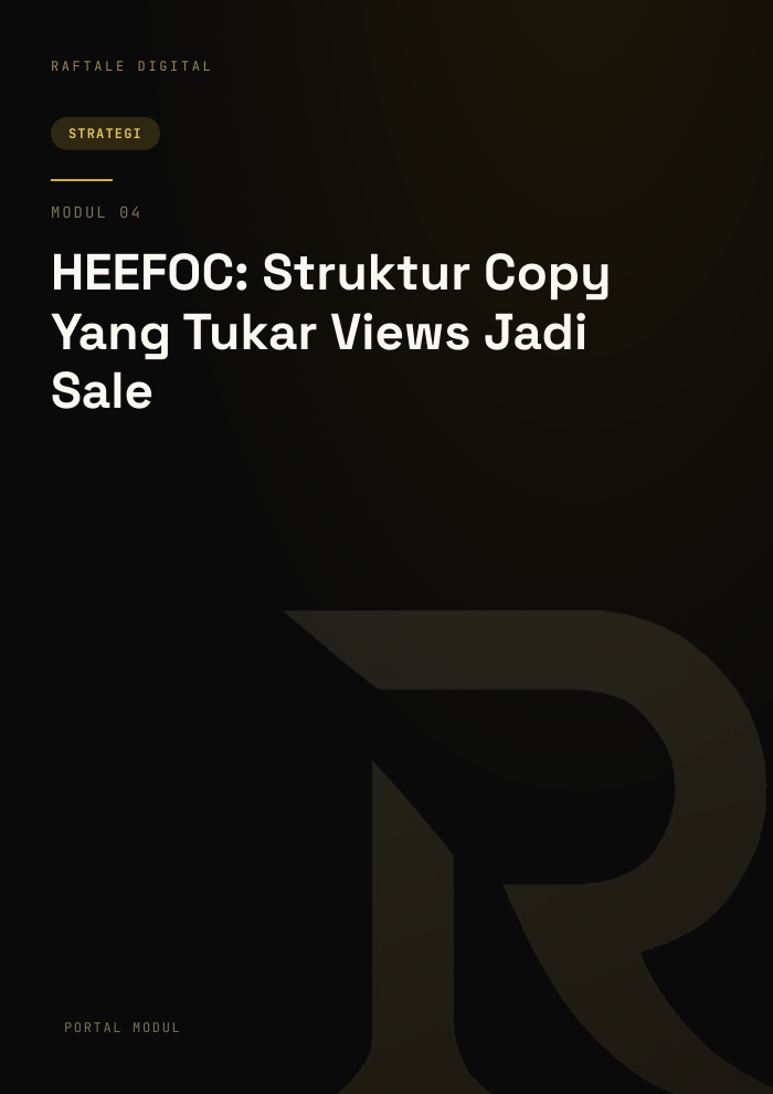 HEEFOC: Struktur Copy Yang Tukar Views Jadi Sale