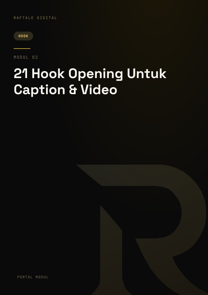 21 Hook Opening Untuk Caption & Video